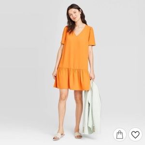 A New Day Ruffle Hem Dress L Large